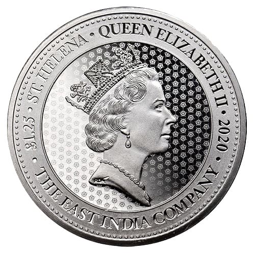 Silver Sceptre Guinea Front Back 1.25oz reverse side silver IRA coin