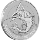 Platinum Silver Australian Striped Marlin Coin.