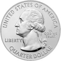 America the Beautiful 5oz Silver Coin Quarter Dollar.