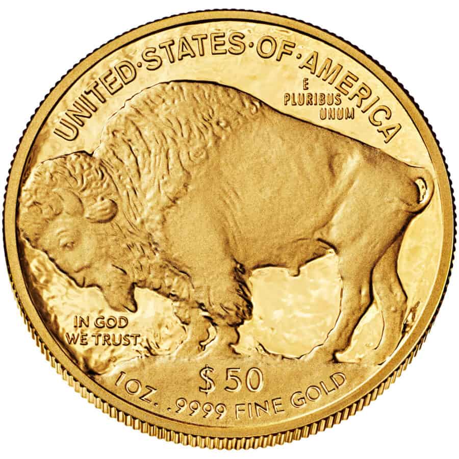 American Buffalo Gold 1oz Coin reverse side.