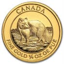 Canadian Arctic Fox Gold 1/4oz Coin.