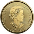 Canadian White Falcon Gold Coin 1/4oz.