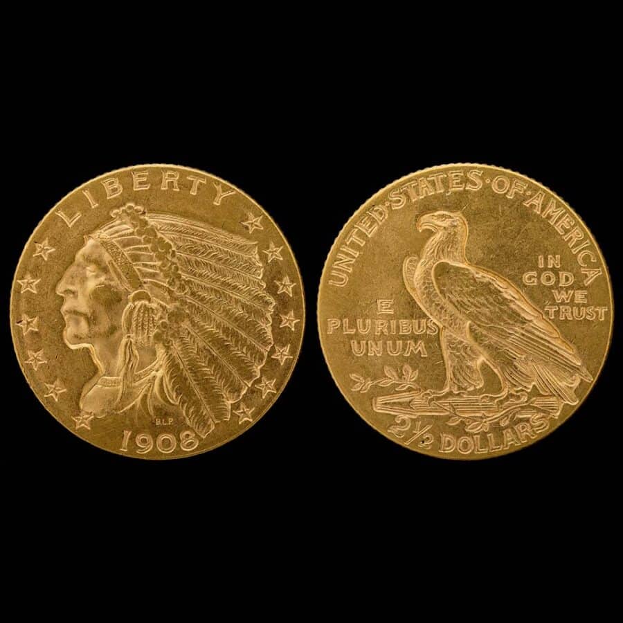 Indian $2.5 Gold 0.125 oz both sides cropped.
