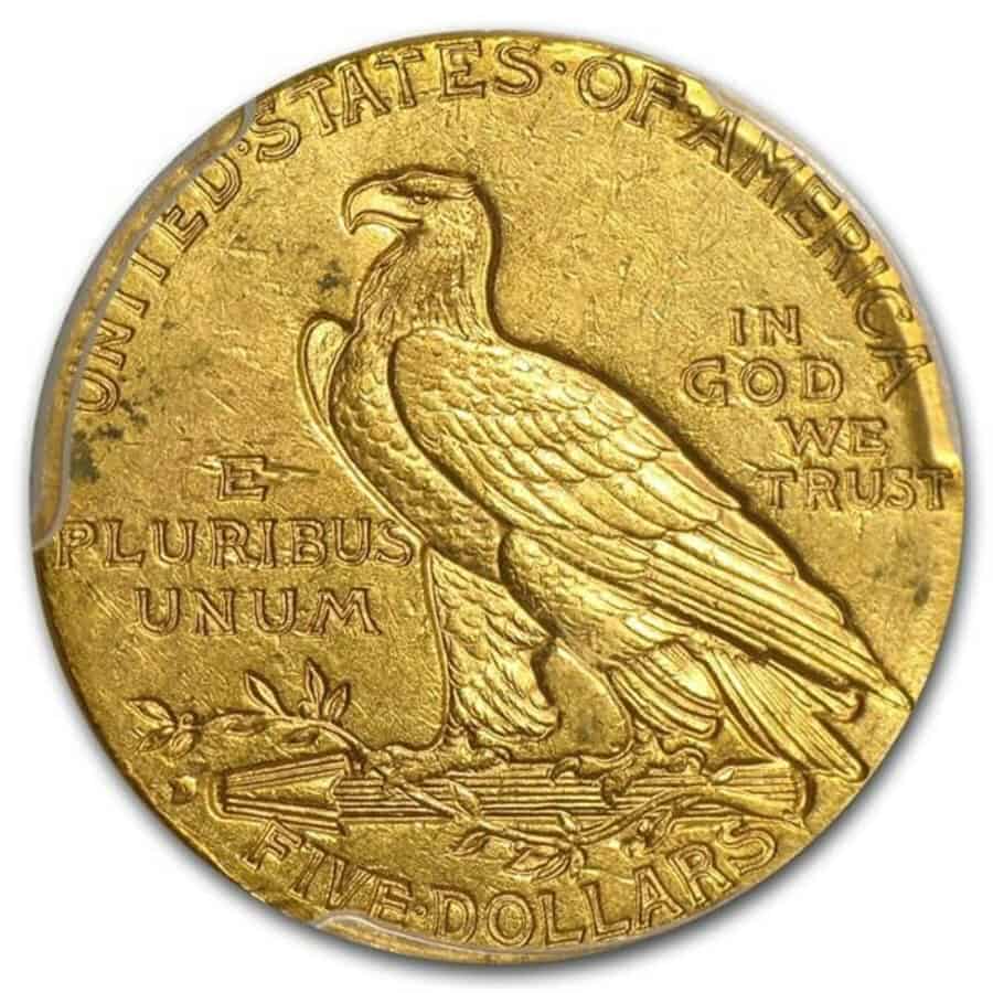 Indian Eagle Five Dollar Gold Coin 0.25oz.