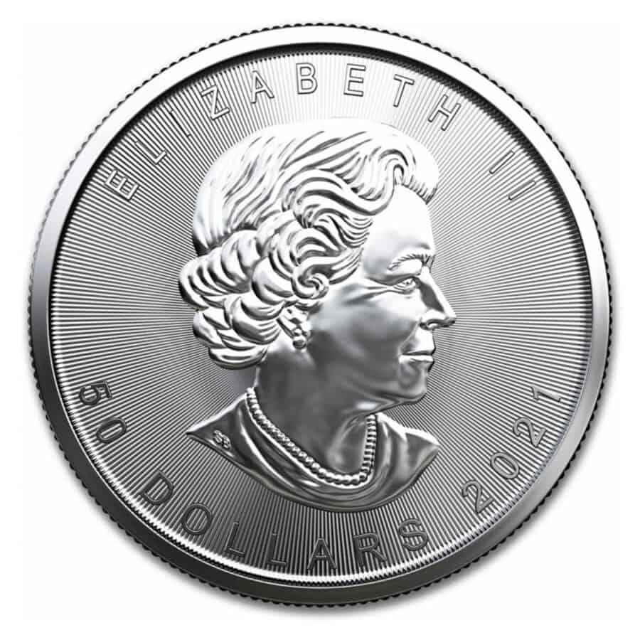 Platinum Canadian Maple Leaf 1oz 2021.