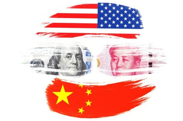 A battle between two world powers to stay or become the world's reserve currency - the US dollar vs the Chinese yuan.