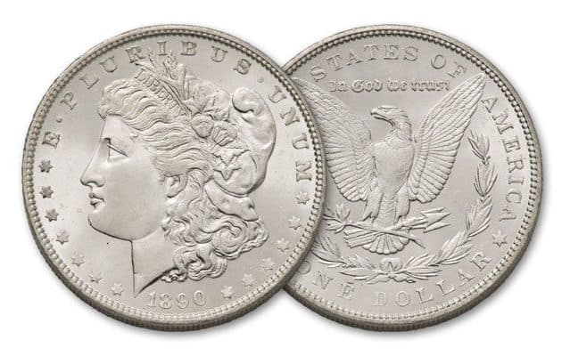 The value of the 1890 Morgan silver dollar depends on the condition and what mint it comes from.