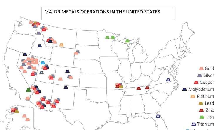 Some of the states where gold is found in the US have large enough gold deposits to make large mining operations feasible.
