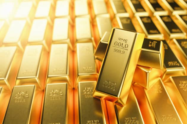 An image of gold bars.