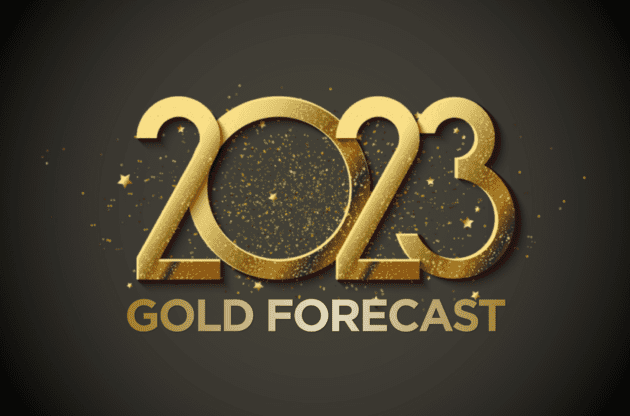 An image with the text gold forecast 2023