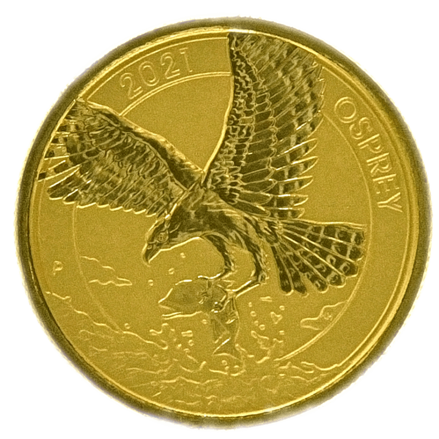 gold Australian osprey quarter ounce gold coin reverse