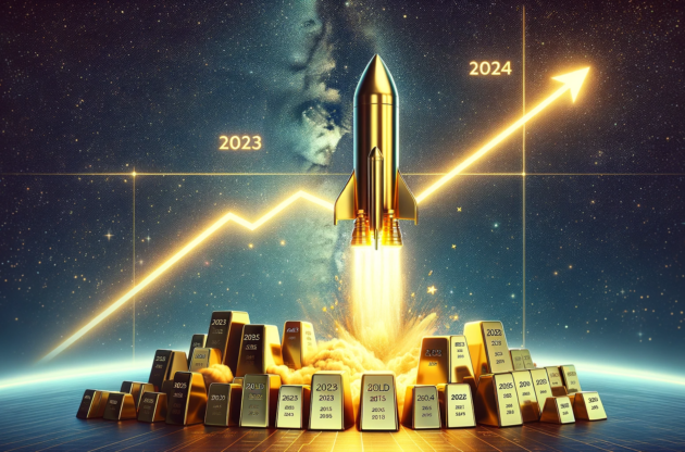 The price of gold has been skyrocketing in 2024 and set a new record gold price